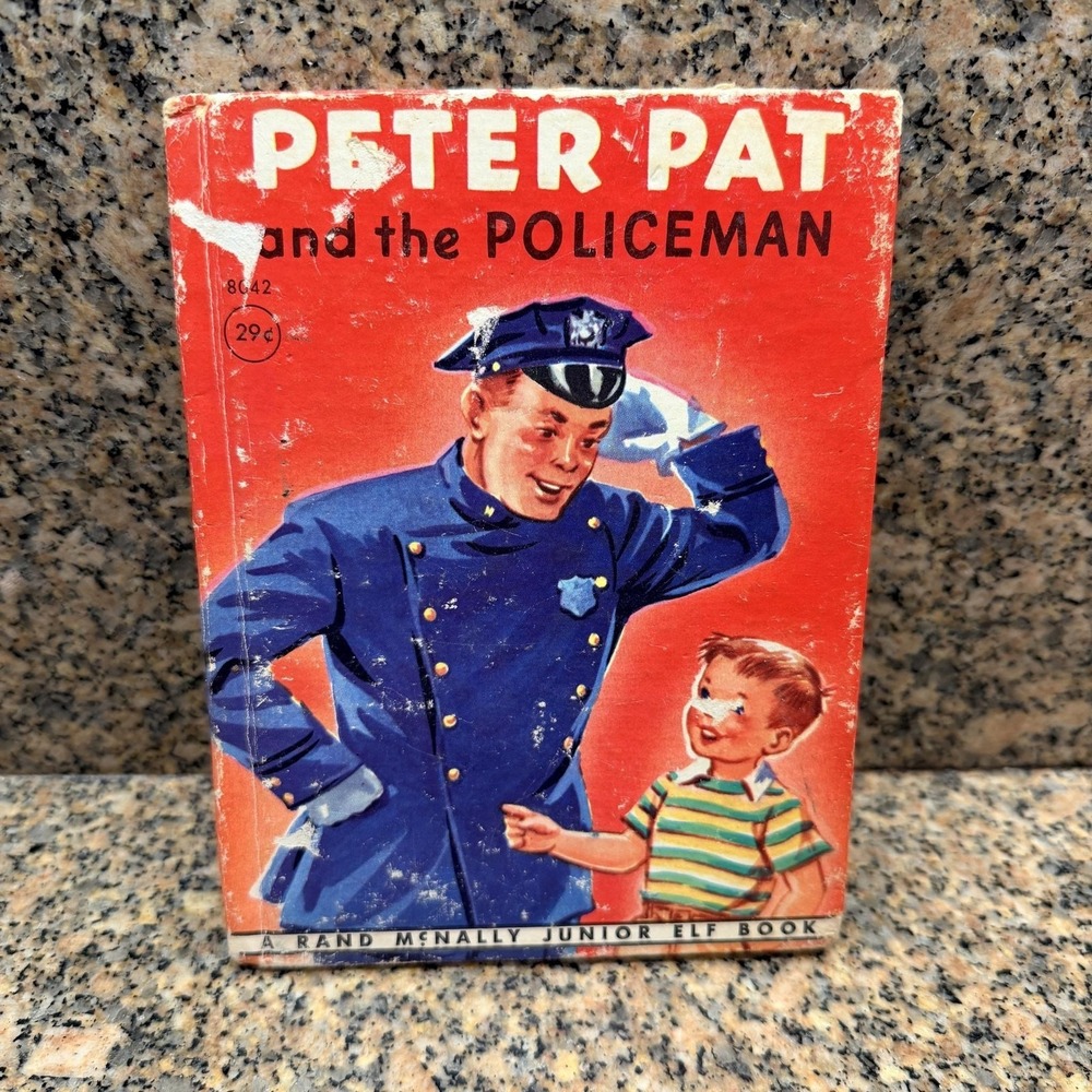 VTG‎ 1948 Peter Pat And The Policeman Stahlmann Rand McNally Hardcover Book